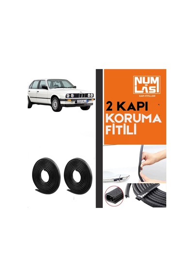 Bmw 3 Serisi E30 1984-1994 İki Kapı Koruma Fitili Siyah Renk Numlas-a Kalite-nm2792