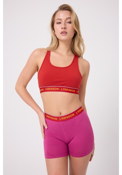 Athleshorts Yüksek Bel Kadın Uzun Boxer Şort -3086 Pembe