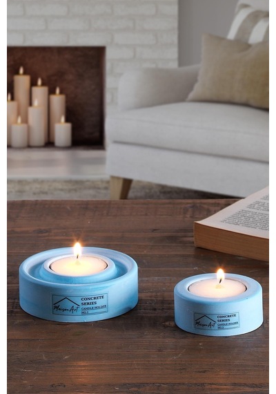 Holder 2'li Set Mumluk Tea Light Mumluk Seti Dekoratif Şamdan Mumluk 001