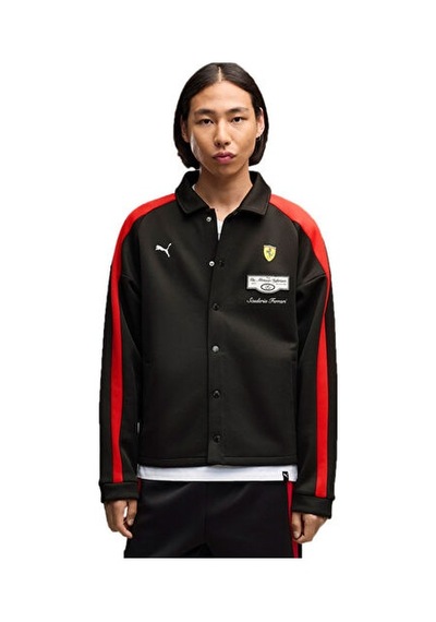 Puma Ferrarı T7 Track Jkt Erkek Günlük Ceket 63705501 Siyah