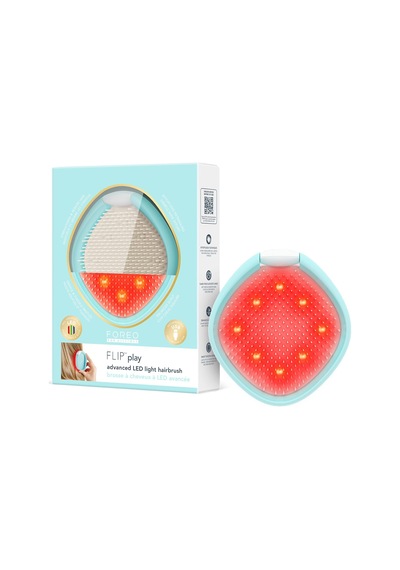 Flıp Play Advanced Led Saç Fırçası Kırmızı, Mavi Ve Yeşil Işık Modlarına Sahip 3 Ü 1 Arada Bakım Aracı, Sağlıklı Görünen Saç Ve Saç Derisini Destekler - Ice Ice Baby