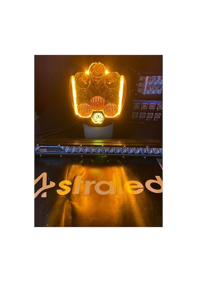 7 Inch Sarı Baja Style Led Çalışma Sis Lambası Offroad Sürüş Lambası