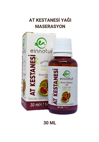 Einnatur At Kestanesi Yağı %100 Saf Zeytinyağında Maserasyon Aesculus Hippocastanum Atkestanesi 30 ML