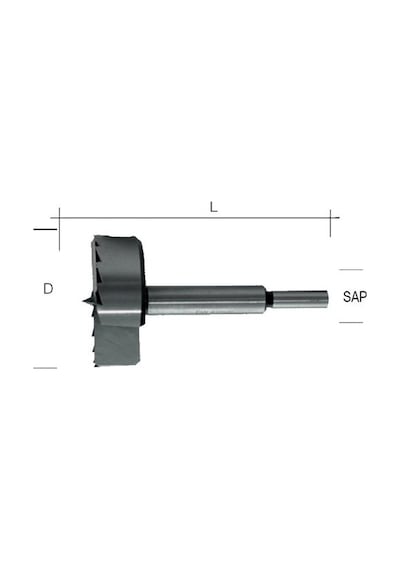 Labor Dişli Forstner Ahşap Freze Matkap Ucu 125 Mm