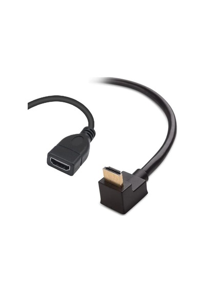 Hdmi Çevirici - Kablolu - Erkek - Dişi - 20 Cm - 90 Derece