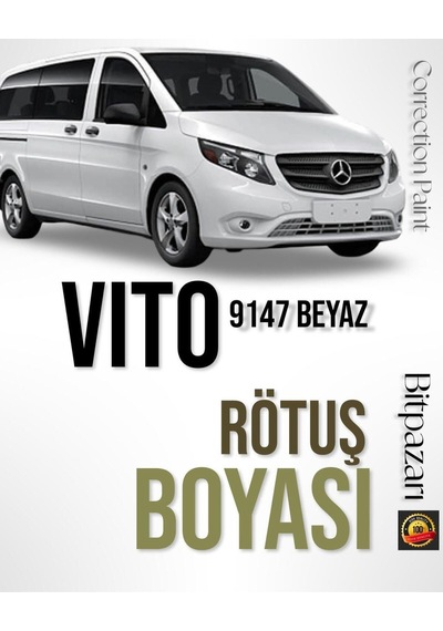Mercedes Vito - 9147 Beyaz - Profesyonel Rötüş Boyası - Taş Izi Ve Çizik