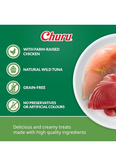 Inaba Ciao Churu Ton Balıklı Ve Tavuklu Tamamlayıcı Köpek Ödül Maması 8 X 20 Gr
