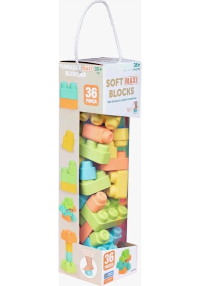 36 Parça Soft Maxi Mega Blok Çocuklarınız İçin Güvenli Eğlence Yumuşak Ve Eğitici Bebek Blokları