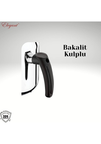 No3 Kahveci Demliği Bakalit Kulp - Siyah Siyah