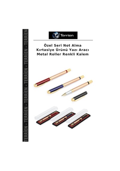 Özel Seri Not Alma Kırtasiye Ürünü Yazı Aracı Metal Roller Renkli Kalem Çok Renkli