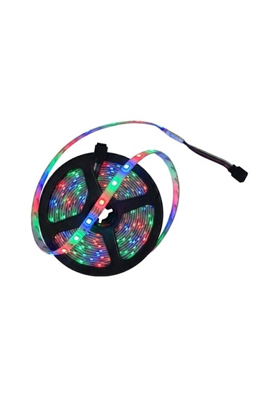 Trobus 5 Metre Çok Renkli Rgb Led Şerit Işık Silikonlu İç Ve Dış Mekan Aydınlatma
