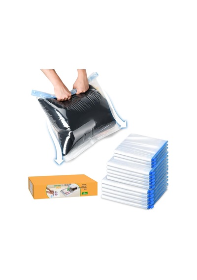 Tr 12 Seyahat Toplama Çantası 5 Büyük/5 Orta/2 Küçük Vakumlu Mühür Torbaları Giysiler, Yatak, Battaniye, Yor
