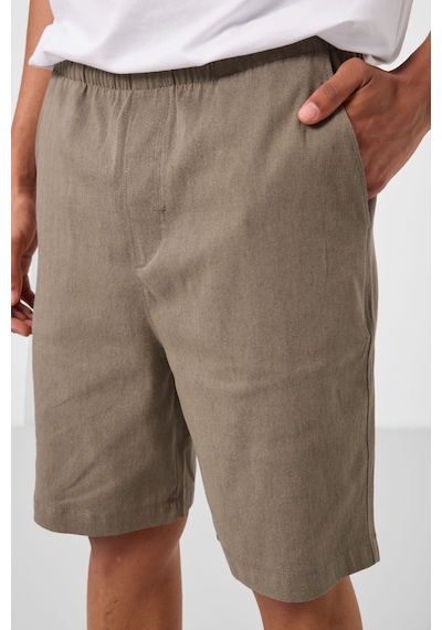 Tommylife Camel Standart Fit Dokuma Hafif Esnek Chino Erkek Şort - 81291 Camel