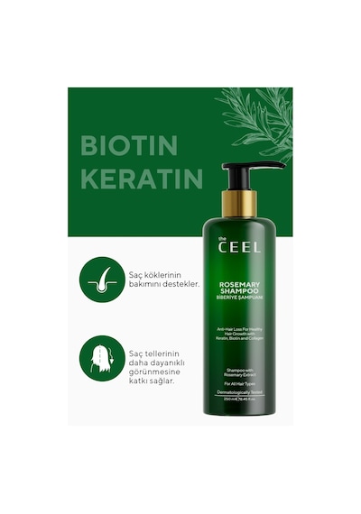 The Ceel Biberiye Saç Bakım Şampuanı 250 ML