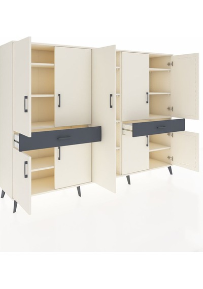 Hyperion Dolap 12 Raflı 2 Çekmeceli 8 Kapaklı 220x44x163 Aytaşı-a Aytaşı-aytaşı/antrasit Hyperion Dolap 12 Raflı 2 Çekmeceli 8 Kapaklı 220x44x163 Aytaşı-a Aytaşı-aytaşı/antrasit