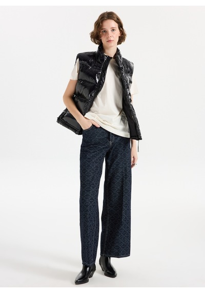 Hugo Lacivert Kadın %100 Pamuk Denim Pantolon 50541522