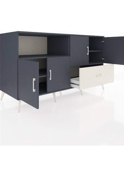 Kronos Konsol 4 Raflı Tek Çekmeceli 4 Kapaklı 176x59x99 Antrasit- Antrasit-antrasit/aytaşı Kronos Konsol 4 Raflı Tek Çekmeceli 4 Kapaklı 176x59x99 Antrasit- Antrasit-antrasit/aytaşı