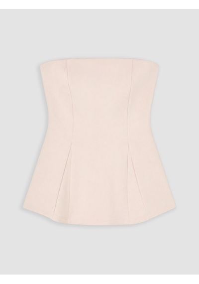Lcw Vision Pembe Straplez Yaka Peplum Korse Bluz Lcw Vision Pembe Straplez Yaka Peplum Korse Bluz