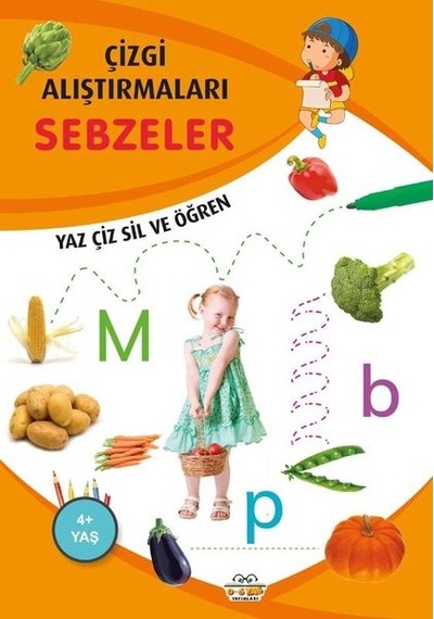 Sebzeler - Çizgi Alıştırmaları 4+ - Emine Ulusoy