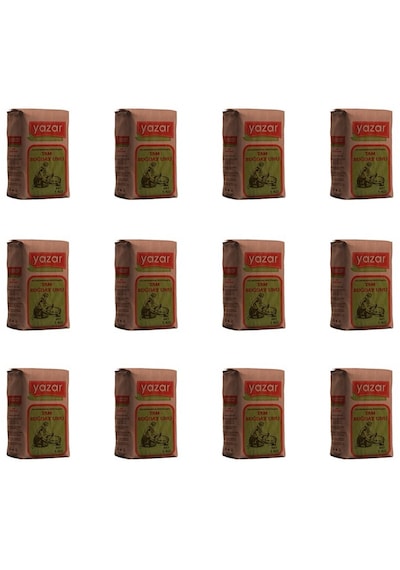 Yazar Taş Değirmende Öğütülmüş Tam Buğday Unu 1 Kg X 12 Paket