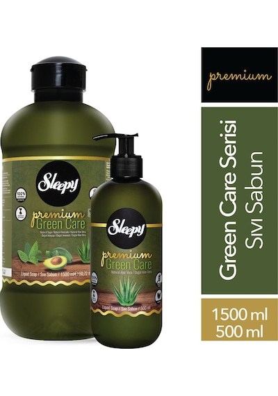 Sleepy Premium Green Care Serisi Sıvı Sabun 1500 ML + 500 ML