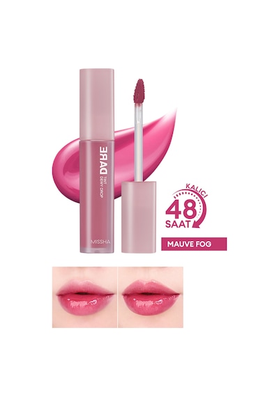 Missha Uzun Süre Kalıcı Nemli Bitiş Sunan Parlak Tint Dare Tint Dewy Drop 06 Mauve Fog