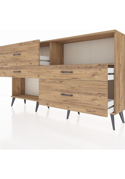 Arges Konsol Tek Raflı 4 Çekmeceli 176x30x99 Çam-çam Çam-çam Arges Konsol Tek Raflı 4 Çekmeceli 176x30x99 Çam-çam Çam-çam