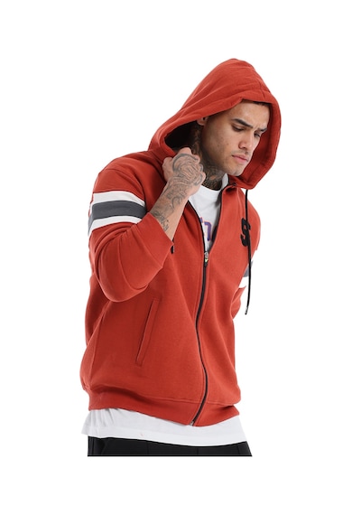 Sportive Munich Erkek Turuncu Günlük Stil Sweatshirt 24ke031-krmt Kahverengi