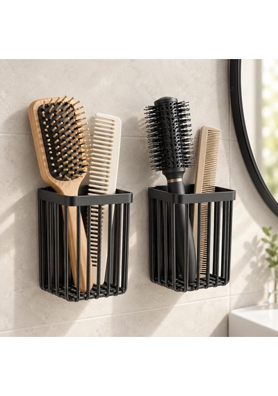 Orret Home 2 Adet Duvara Yapışkanlı Mini Sepet Organizer Diş Fırç Diğer