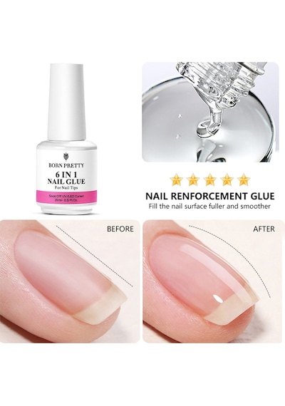 Born Pretty 6 İn 1 Nail Glue - Jel 55391