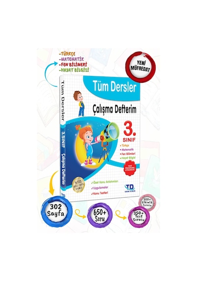 3. Sınıf Tüm Dersler Çalışma Defterim - Soru Bankası