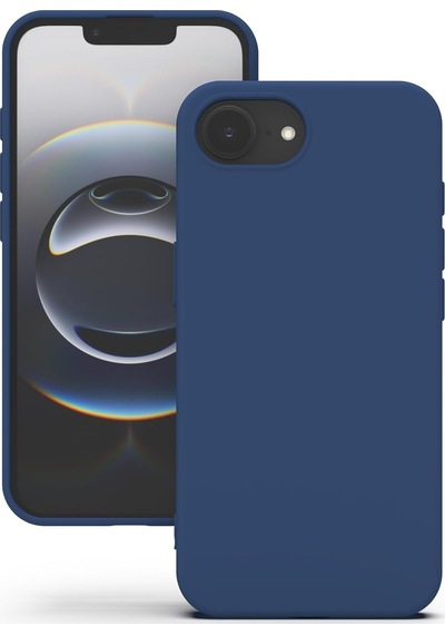 Apple iPhone 17e İle Uyumlu Telefon Kılıfı Kadife Iç Yüzey Soft Tasarım Lansman Kılıf Lacivert