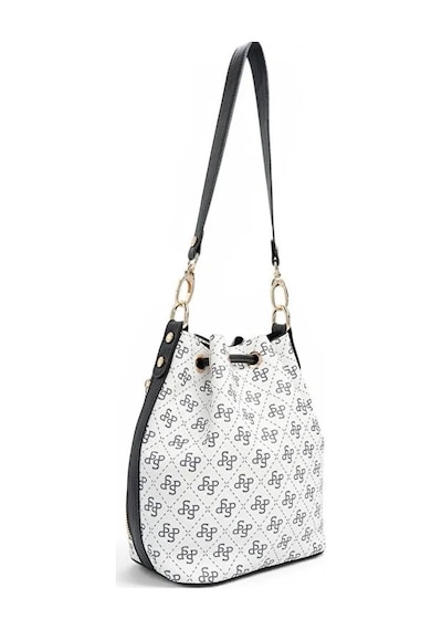 Silver & Polo Silver Polo Kadın Omuz Çanta 1137 Beyaz-siyah