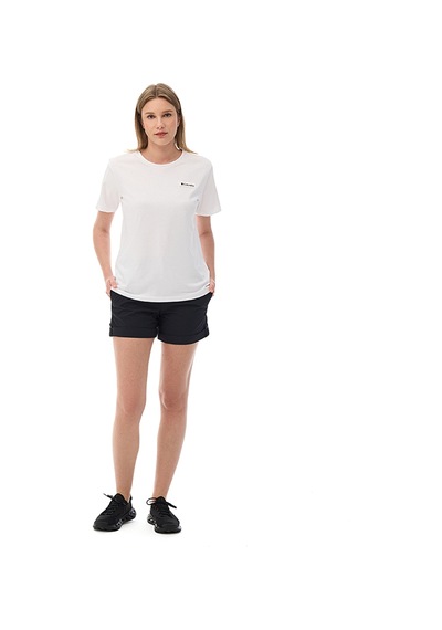 Columbia W Label Graphic Ss Tee Kadın Tişört Cs0472 Beyaz