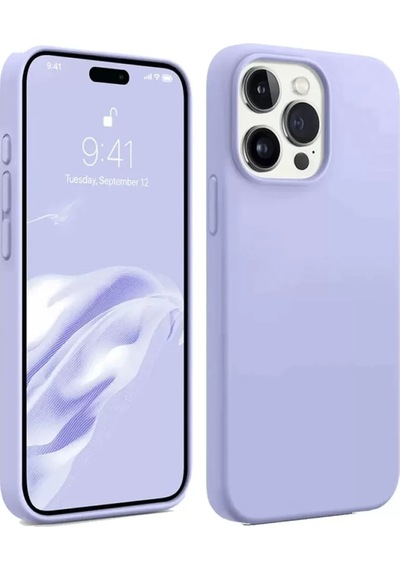 Newface Apple İphone 15 Pro Max Kılıf First Silikon - Lila