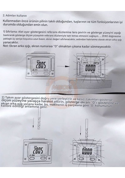 Dijital Z-lama Ip65 Cnc Tezgah Ölçüm Aleti-z Eksen lama Aparatı