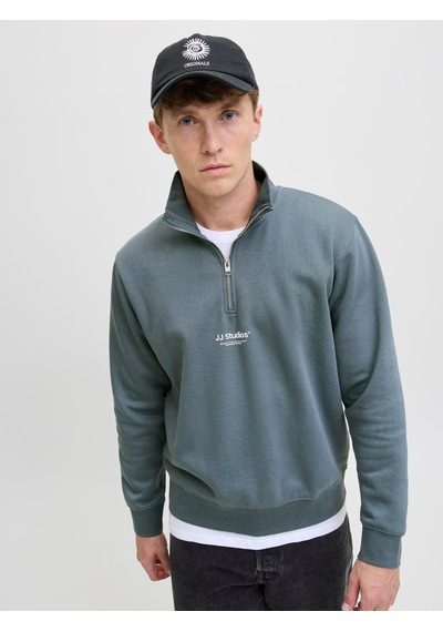 Jack & Jones Jjesoho Sweat Quarter Zıp Hn Noos Stormy Weather Stormy Weather