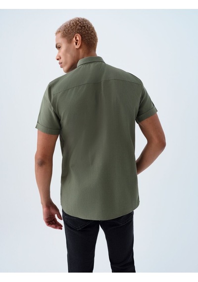 LOFT Regular Fit Erkek Gömlek K.kol Lf2024492 Q1.v1 Haki LOFT Regular Fit Erkek Gömlek K.kol Lf2024492 Q1.v1 Haki