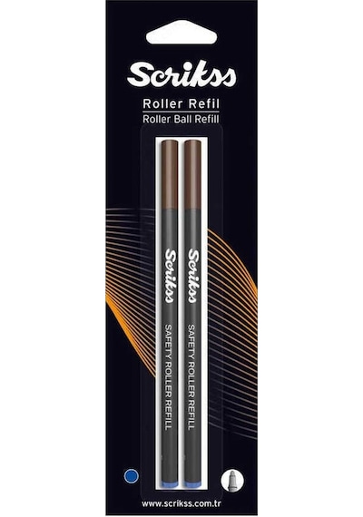 Scrikss Roller Kalem Refili 0.7 Mavi 2'Li Blister