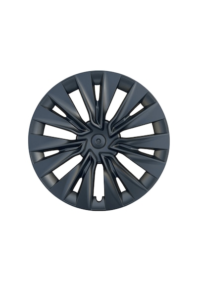 Red Lion Parts Tesla Model Y 2023-2025 Uyumlu 19 İnç Uberturbine Stil Jant Kapağı Seti - Mat Siyah