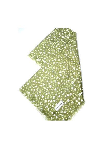Eripek Saçaklı Pamuk Tülbent - 05506 - 95 X 95 / Yeşil - 28 Yeşil - 28