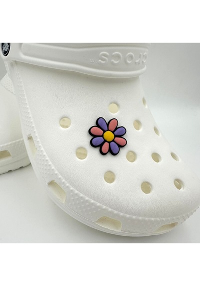 Crocs Terlik Süsü Ve Aksesuarı , Çanta Süsü Jibbitz 3d Renkli Papatya 05 Logo Aksesuar Mor-pembe-turuncu-siyah Crocs Terlik Süsü Ve Aksesuarı , Çanta Süsü Jibbitz 3d Renkli Papatya 05 Logo Aksesuar Mor-pembe-turuncu-siyah