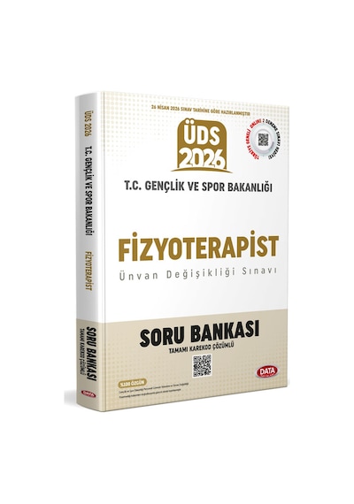 Data 2026 Üds T.c. Gençlik Ve Spor Bakanlığı Fizyoterapist Soru Bankası - Karekod Çözümlü Data Yayınları