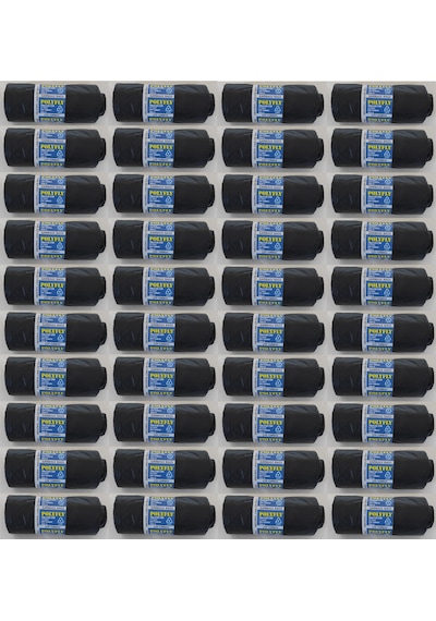 Polyfly Siyah Çöp Poşeti 70 x 110 CM 10'lu Rulo 40 Rulo 400 Adet