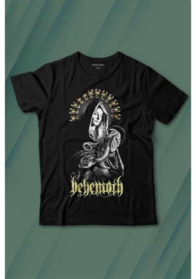 Kendim Seçtim Behemoth Gothic Black Metal Rock Music Death Müzik Baskılı Tişört Çocuk T-shirt 001