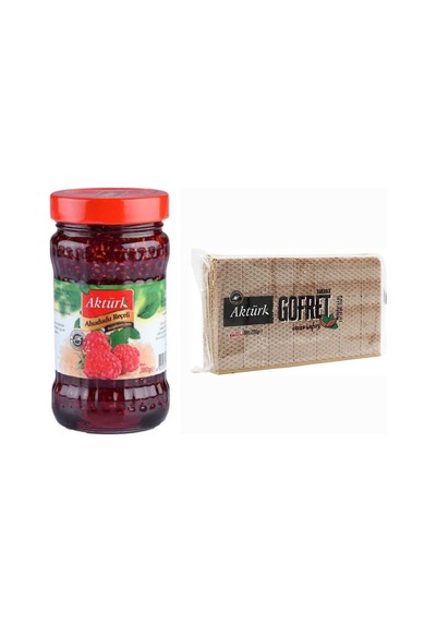 Aktürk 380 Gr Ahududu Reçeli Ve 200 Gr Aktürk Kakaolu Gofret