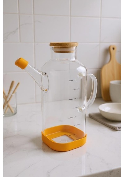 Bambum Petto - Bambu Kapaklı Yağdanlık 800ml Çok Renkli