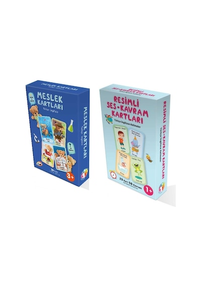 Meslek Kartları- Resimli Ses Ve Kavram Kartları İkili Set
