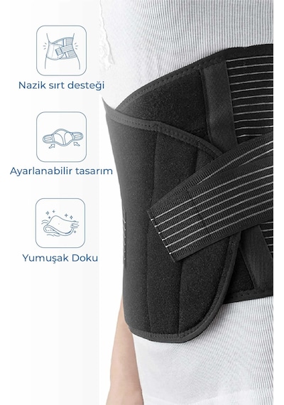 Babyjem Doğum Sonrası Balenli Korse Siyah S-M