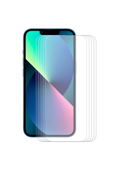 Gor Apple Uyumlu iPhone 13 Pro Max Darbe Emici Ekran Koruyucu Jelatin 5 Adet Şeffaf (120379436)